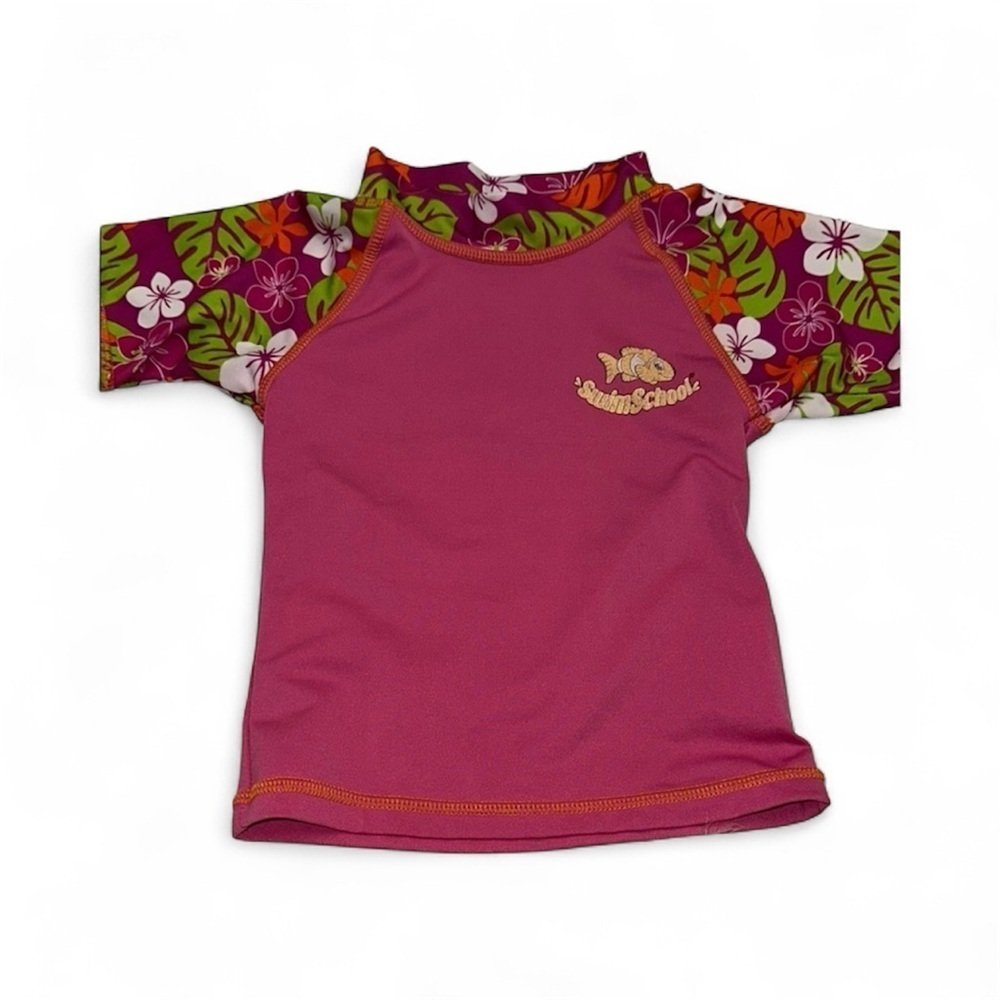 Kids' Pink Rash Guard - Picture 1 of 5